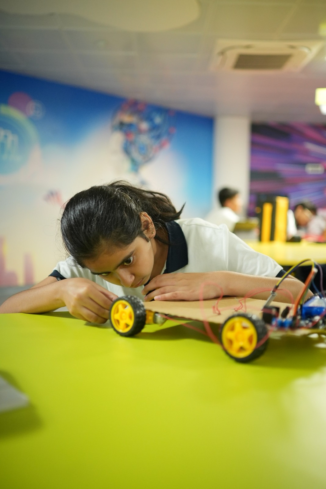 Cambridge international school in Sasni, Uttar Pradesh, AI and robotics practical learning